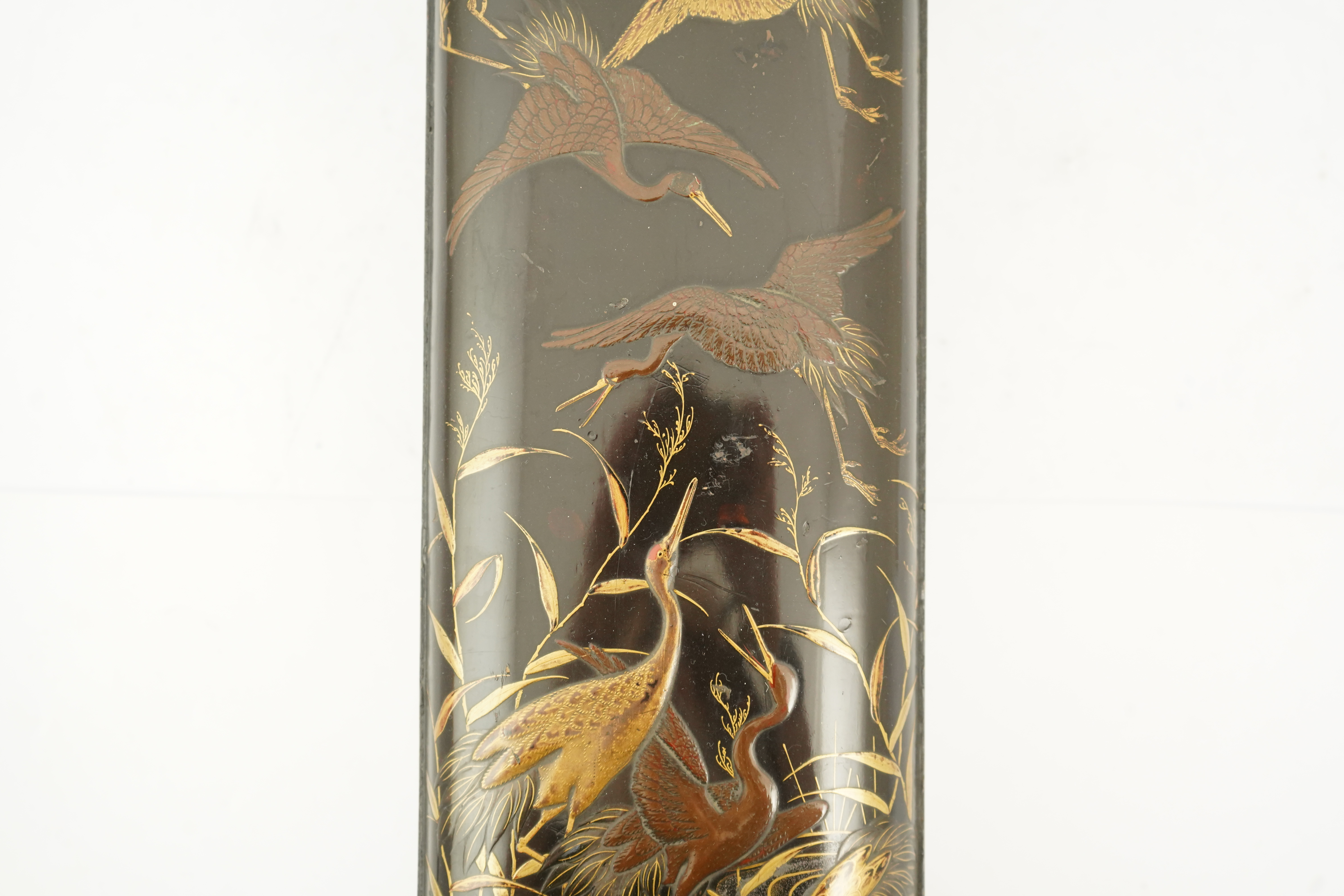 A Japanese lacquer fubako (letter box), Edo period